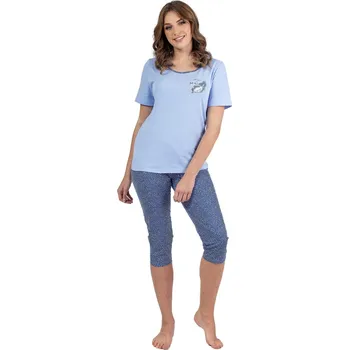 Dámské pyžamo Dámské pyžamo REGINA 687 modrá L 0