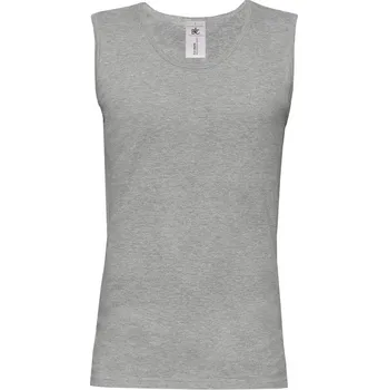 pracovní tričko B&C Tílko Athletic Move, pánské, bez rukávu COT01020062004-sport grey XL Šedá sport