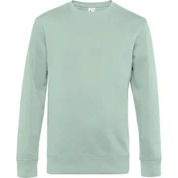 pracovní mikina B&C Mikina KING Crew Neck, pánská COT01U01Kx5603-aqua green L Aqua zelená