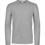 B&C Tričko B&C E190 LSL, dlouhý rukáv COT01007T62013-sport grey 3XL Šedá sport