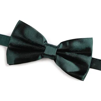 Kravata Saténový párty motýlek jednobarevný Varianta: 9 zelená tmavá, Balení: 1 ks