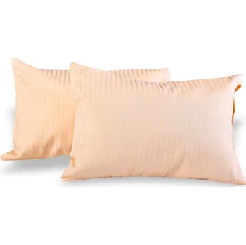 Dekorační polštářek s povlečením 30x20 cm damaškový broskvový EMI 1+1 ZDARMA