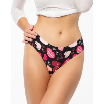 Dámské oblečení Dámské brazilky Kiss Me Tanga Brasil Černá mix - Julimex černá- MIX barev XL