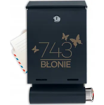 Poštovní schránka Poštovní schránka , s držákem na noviny, šedá TabPrint