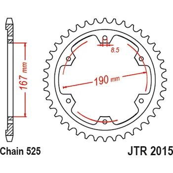 Řetězová sada pro motocykl Rozeta TRIUMPH 850 Tiger Sport rok 21-25