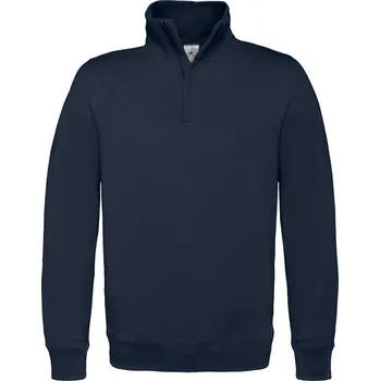 pracovní mikina B&C Mikina B&C ID.004 80/20, s 1/4 zipem, pánská COT01ID0400303-navy L Navy
