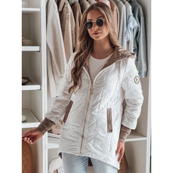 Dámská cargo bunda Bílá dámská prošívaná přechodová bunda ROSSANA TY4833 Velikost: S