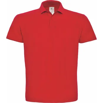 B&C Polokošile B&C ID.001, krátký rukáv COT01ID0100404-red XL Červená