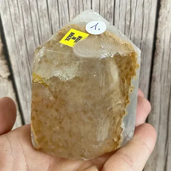 Ametyst s achátem špice - obelisk KO1 cca 5,5 x 7,5 cm, 364 g