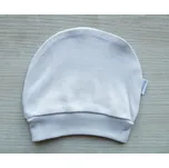 AMÁLKA Bavlněná čepička pro miminko, světle šedá Velikost: 56-62