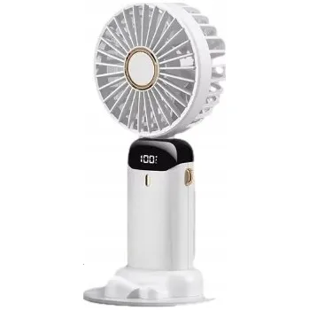 Domácí ventilátor Rafada přenosný mini ventilátor, 5 rychlostí, 4200 mAh, LED displej