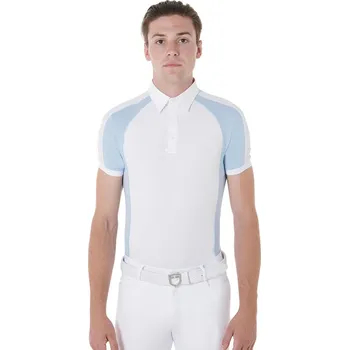 Pánské tričko EQUESTRO Triko závodní Slim Fit Equestro, pánské, skyway L