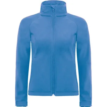 pracovní bunda B&C Bunda Hooded Softshell s kapucí, 3-vrstvá, dámská COT01093743000-azure XS Modrá azurově