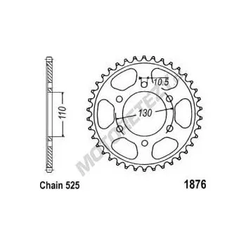 Řetězová sada pro motocykl Rozeta SUZUKI 800 GSX-8R rok 23-25