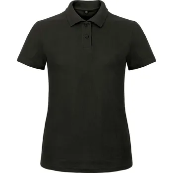 B&C Polokošile B&C ID.001, krátký rukáv, dámské COT01ID1000202-black M Černá