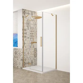 GELCO TRINITY GOLD obdélníkový kout 1000x800mm levý, čiré sklo, GT5680-10CL-G