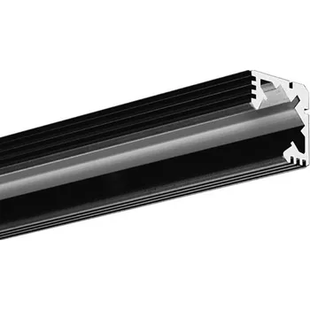 LED lišta LED hliníkový profil KLUŚ 45-ALU černá anoda 2m