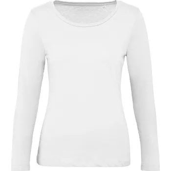 pracovní tričko B&C Tričko Inspire LSL T, dámské, dlouhý rukáv COT01TW7100102-white M Bílá