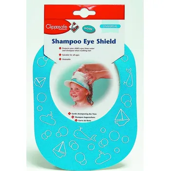 Sprchovací čepice Clippasafe Shampoo Eye Shield koupací kšilt modrý