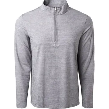 Pánská mikina TravisMathew mikina The Heater 1/4 Zip - šedá: Pánské XXL