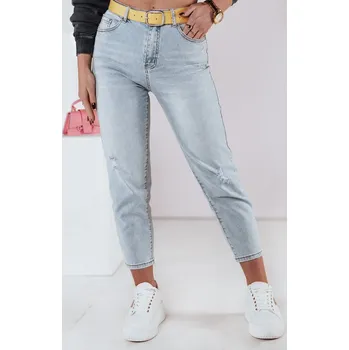 Dámské džíny Světle modré stylové džíny mom JEANMOMENT UY2358 Velikost: XS