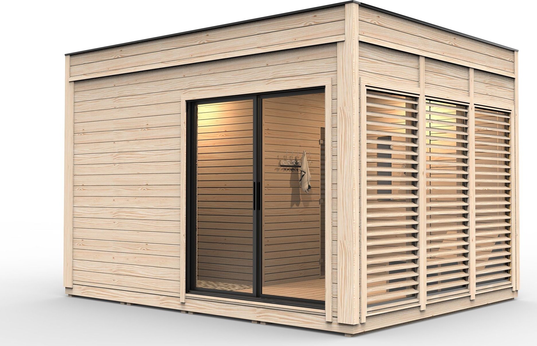 Nordic wood Zahradní domek Cube Modul základní 3x4 - sestav si svůj domek