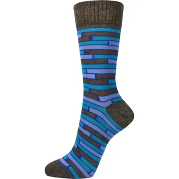 Dámské ponožky Bavlněné ponožky BEATA - modré Vyberte velikost: 38 - 39