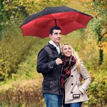 Deštník Deštník dvojitý červený