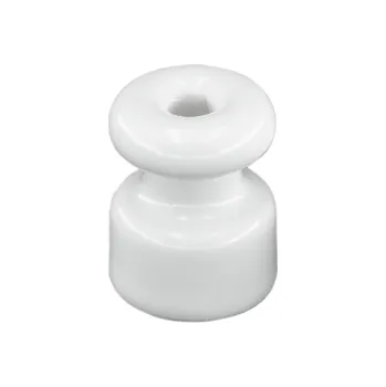 kabelová chránička Elhard Držák na kabel nástěnný Retro Keramik, 18x23mm, bílý