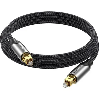 Datový kabel Vention Optical Fiber Toslink Audio Cable Aluminum Alloy Type 1M Gray