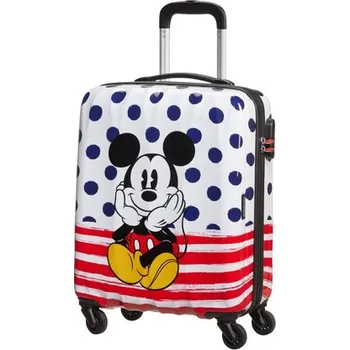 AT Kufr dětský Legends Disney Spinner 55/20 Cabin Mickey Blue Dots (92699/9072)