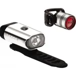 Světlo na kolo LEZYNE-MINI DRIVE 400 / FEMTO DRIVE PAIR Stříbrná