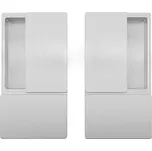 AGB mušle WAVE - bez otvoru (stříbrná matná)