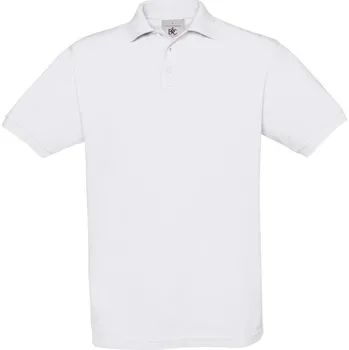 Pánské tričko B&C Polokošile Safran, krátký rukáv, pánská COT01040900104-white XL Bílá
