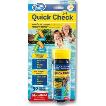 Bazénová chemie Proužkový tester Quick Check 4v1
