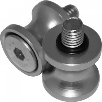 Rolny na kyvku pod stojan závit M6x1.00 stříbrné