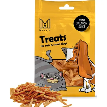 Pamlsek pro kočku Pochoutka pro kočky - Mini plátky lososa 50g