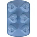 La Cucina Silikonová forma na muffiny, modrá barva, 17 x 27 x 7 cm