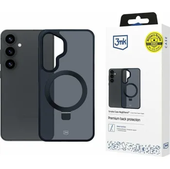 Náhradní kryt pro mobilní telefon 3mk ochranný kryt Smoke Case Mag&Stand pro Samsung Galaxy S25+
