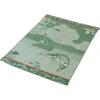 Utěrka frolen Kuchyňská utěrka - RYBÁŘ - zelená barva: zelená - 2ks