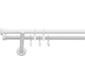 Dvouřadá Garnýž Sigma 19 mm bílá matná 120 cm