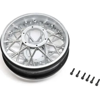 RC náhradní díl Losi disk kola zadní, chrom satén: PM-SM