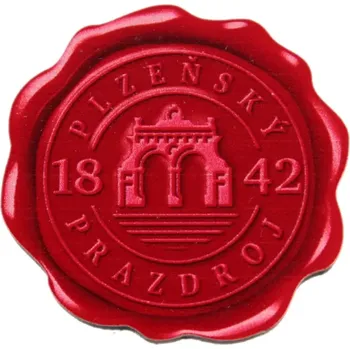 Dekorativní magnet Dřevěný magnet pečeť Pilsner Urquell