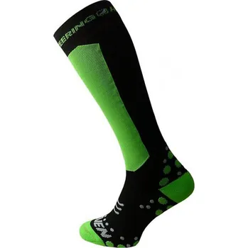 Pánské ponožky Kompresní podkolenky Haven EvoTec Orienteering - černé-zelené, 10-12