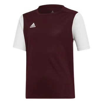Adidas Teamsport Estro 19 krátký rukáv vínová/bílá UK Junior M