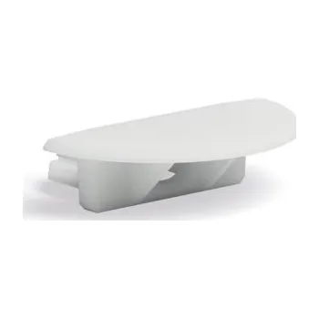 Příslušenství pro LED osvětlení Záslepka s otvorem KLUŚ MICRO-LNK-OTW pro LED hliníkové profily šedá