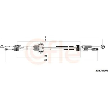 Tažné lanko, ruční převodovka COFLE 92.2CB.FO006