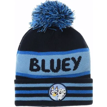 Tmavě modrá chlapecká čepice s bambulí Bluey Velikost: 54