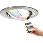 PAULMANN SmartHome Zigbee vestavné svítidlo LED Coin Nova Plus 1x3,5W RGBW kov kartáčovaný - PAULMANN P 92964