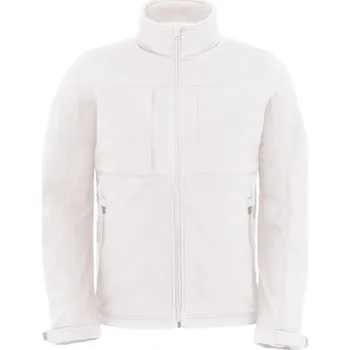 pracovní bunda B&C Bunda Hooded Softshell s kapucí, 3-vrstvá, pánská COT01195000113-white 3XL Bílá